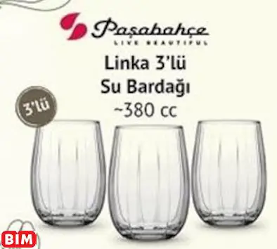 PAŞABAHÇE LİNKA 3’LÜ SU BARDAĞI